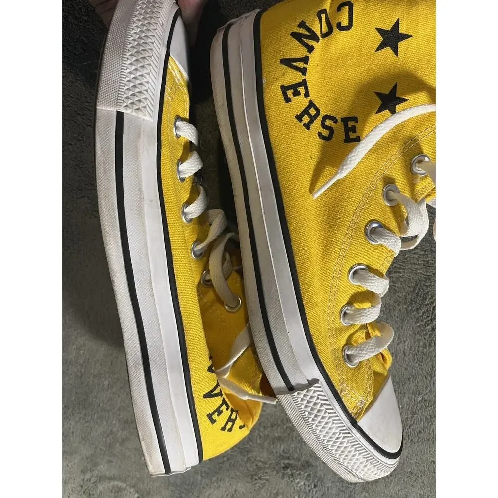 RARE Converse Chuck Taylor All Star Smiley High Top Yellow M6 W8 167070F
